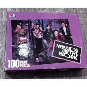 Milton Bradly New Kids On the Block Puzzle Box 100 Piece Puzzle